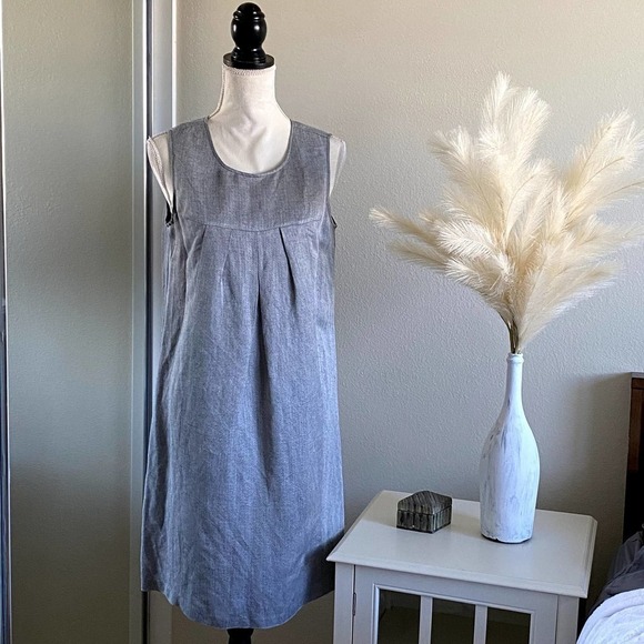 Calvin Klein | Grey Crewneck Sleeveless Dress | Size: 8 - Picture 1 of 8